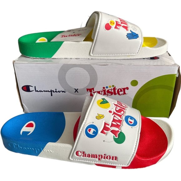Champion Other - ⚽️Men’s Slides Size 11 Champion IPO Twister White Multi